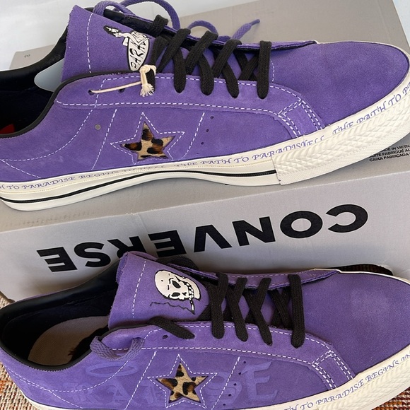 Converse Men’s CTAS A04371C
ONE STAR PRO OX
WILD LILAC/BLACK/EGRET Sneakers - Picture 2 of 16